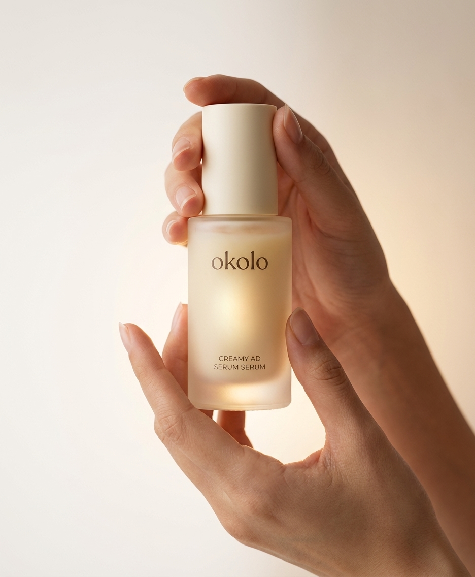 Luxury Skincare Bottle Beauty Ad